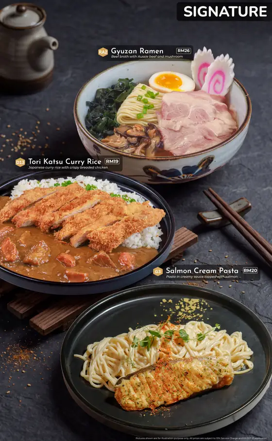 Sushi Hiro menu, page 5 — Signature Dishes