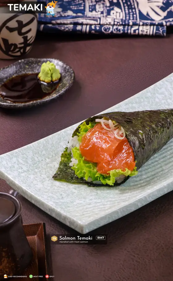 Sushi Hiro menu, page 18 — Temaki · Hand Rolls