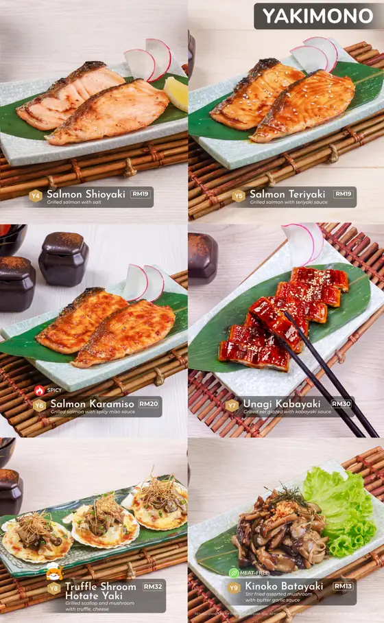 Sushi Hiro menu, page 23 — Yakimono · Grilled