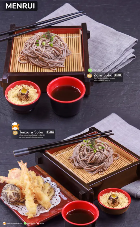 Sushi Hiro menu, page 36 — Menrui · Udon & Soba