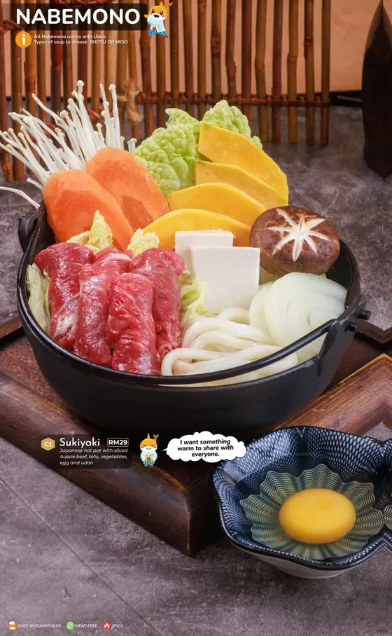 Sushi Hiro menu, page 38 — Nabemono · Hot Pots