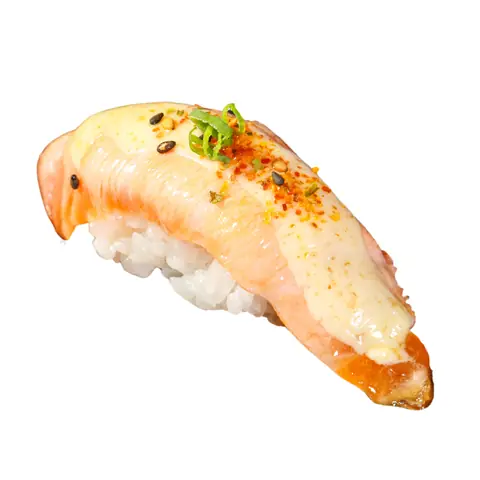 Salmon Shiok Sushi — Torched salmon with shiok sauce