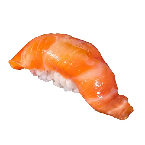 Salmon Ume Sushi — Salmon with plum sauce