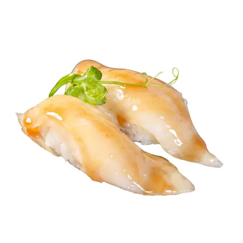 Shiro Maguro Ume Sushi — White tuna with plum sauce