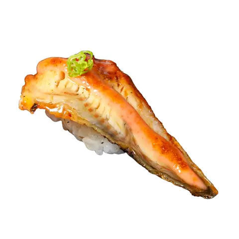 Unagi Mentai Sushi — Torched eel with cod roe mayonnaise