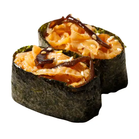 Chuka Hotate Gunkan — Seasoned scallop lips