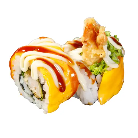Ebi Cheese Maki — Prawn fritter with cheese