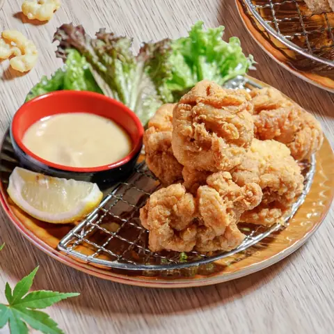 Wakatori Karaage — Japanese-style fried chicken with garlic mayo