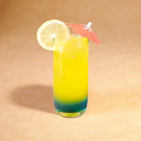 Blue Summer Fizz — Cool blue lime soda