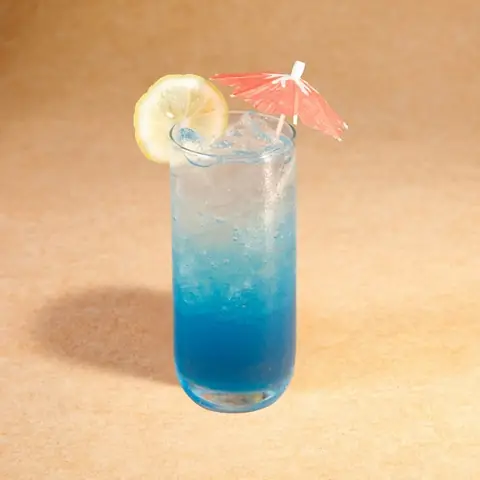 Blue Ocean Fizz — Tropical blue citrus soda