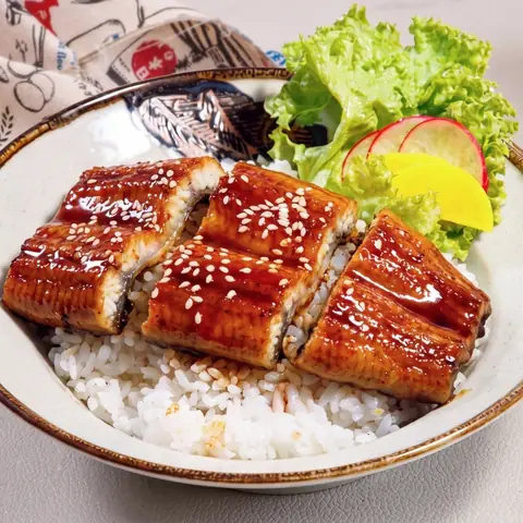 Unagi Don — Steamed Japanese rice with grilled eel
