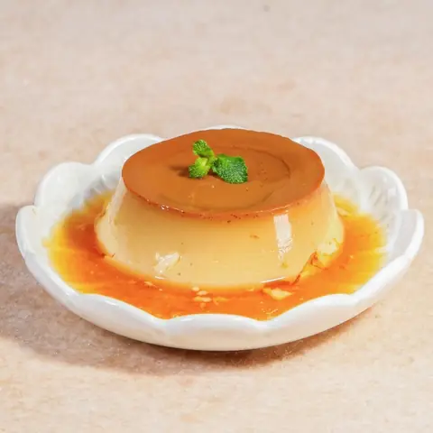 Purin — Vanilla custard pudding with caramelised sugar