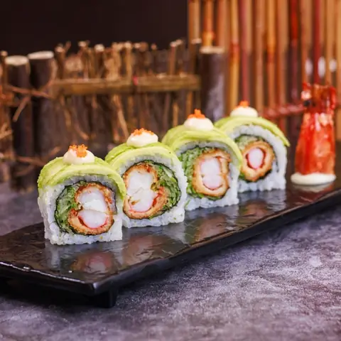 Dragon Maki — Crispy tiger prawn and avocado