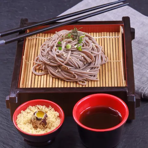 Zaru Soba — Cold soba noodles with dipping sauce