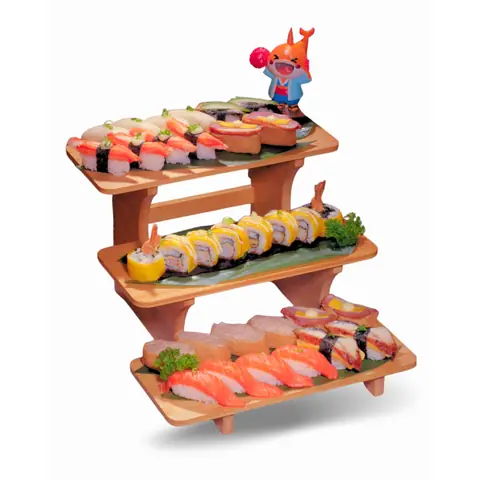 Sakura Platter — Ebi Cheese Maki, Inari Tuna Mayo, Kamo Cheese Inari, Unagi Kappo Sushi, Umatama Sushi, Salmon Sushi, Shiro Maguro Sushi and Kani Fumi Sushi