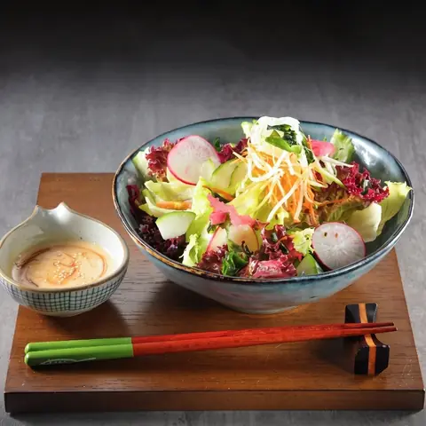 Garden Salad — Fresh mixed salad with house dressing