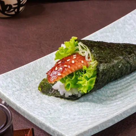 Unagi Temaki — Hand roll with grilled eel
