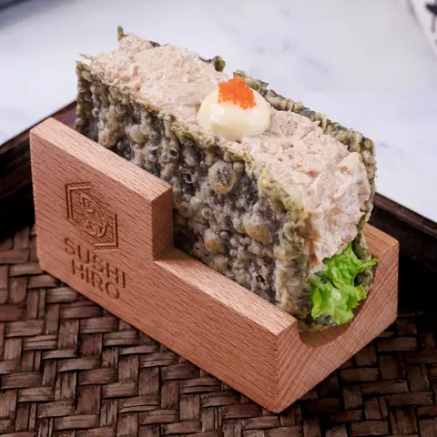 Tuna Mayo Taco Temaki — Crunchy hand roll with tuna mayonnaise