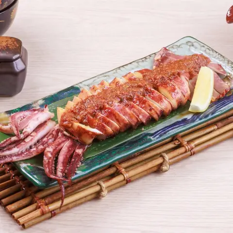 Surume Ika Karamiso — Grilled squid with spicy miso sauce