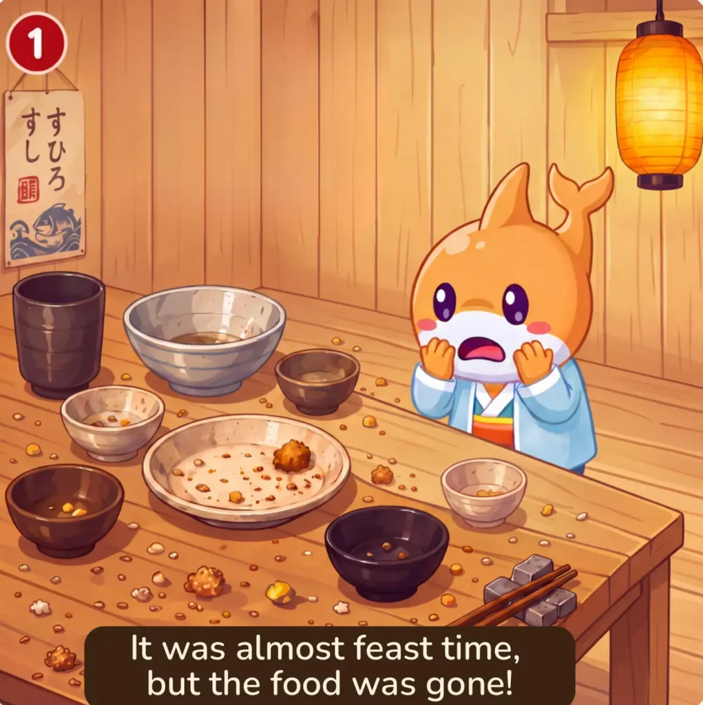 Panel 1: It was almost feast time, but the food was gone!